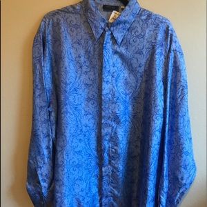 Brand new Versace mens shirt.  Beautiful blue